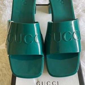 New Gucci Rubber mules